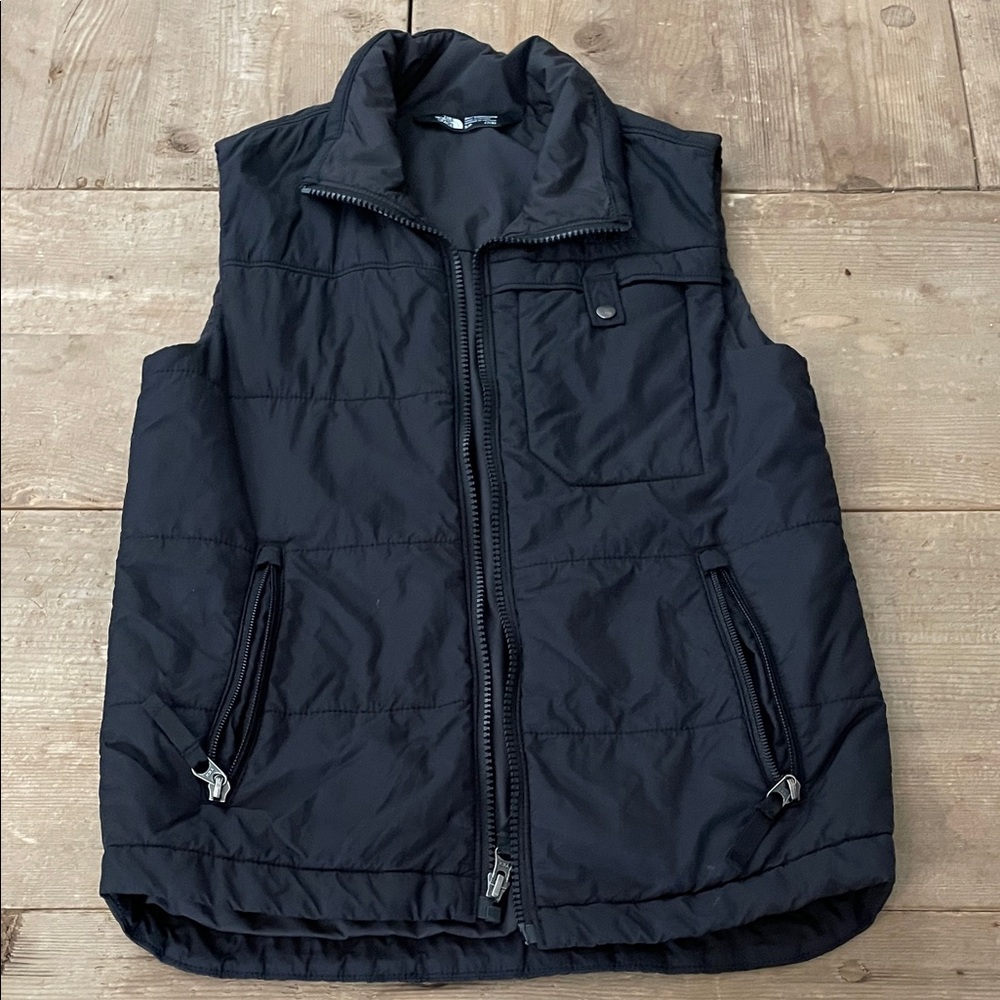 The North Face Black Quilted Kids Vest